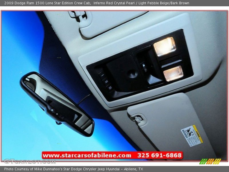 Inferno Red Crystal Pearl / Light Pebble Beige/Bark Brown 2009 Dodge Ram 1500 Lone Star Edition Crew Cab