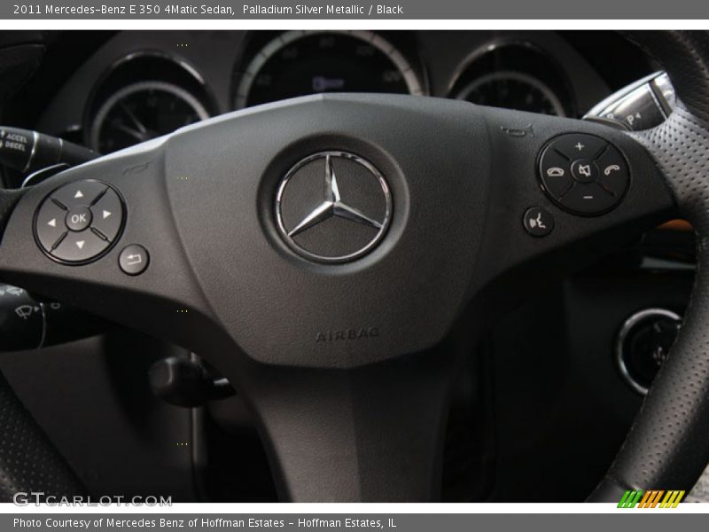 Palladium Silver Metallic / Black 2011 Mercedes-Benz E 350 4Matic Sedan