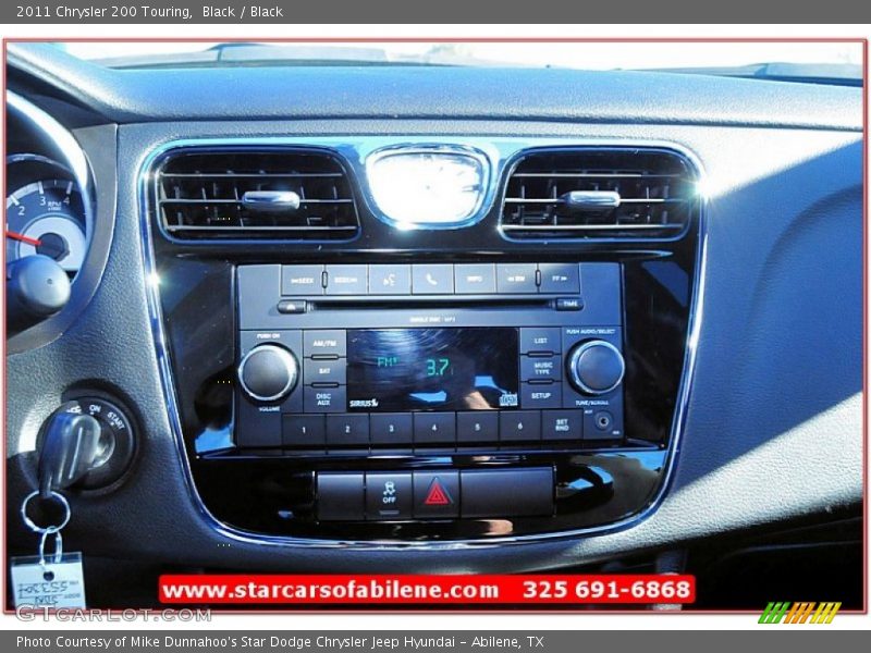 Black / Black 2011 Chrysler 200 Touring