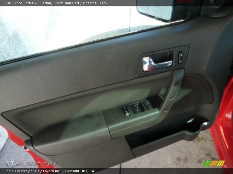 Vermillion Red / Charcoal Black 2008 Ford Focus SES Sedan