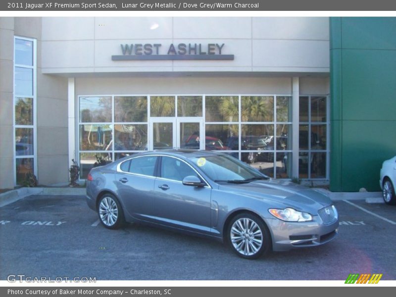 Lunar Grey Metallic / Dove Grey/Warm Charcoal 2011 Jaguar XF Premium Sport Sedan