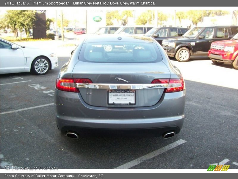 Lunar Grey Metallic / Dove Grey/Warm Charcoal 2011 Jaguar XF Premium Sport Sedan