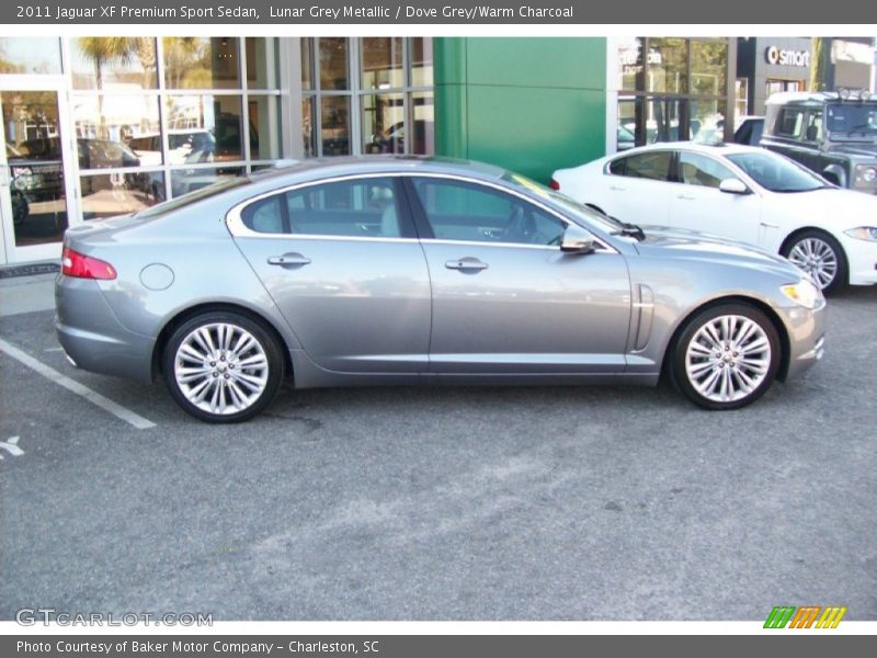 Lunar Grey Metallic / Dove Grey/Warm Charcoal 2011 Jaguar XF Premium Sport Sedan
