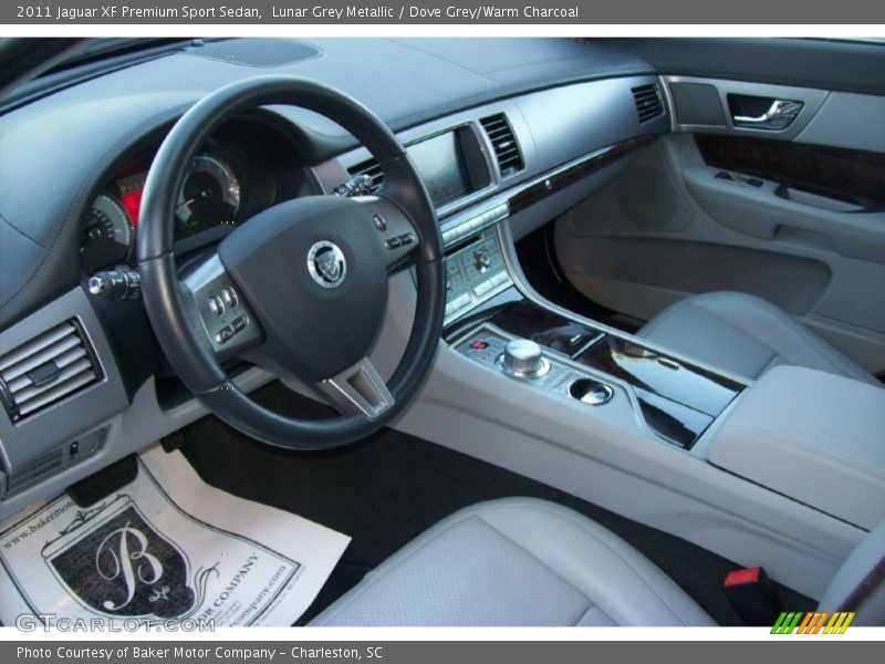 Lunar Grey Metallic / Dove Grey/Warm Charcoal 2011 Jaguar XF Premium Sport Sedan