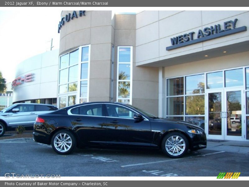 Ebony / Warm Charcoal/Warm Charcoal 2012 Jaguar XF