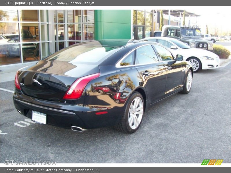 Ebony / London Tan/Jet 2012 Jaguar XJ XJL Portfolio