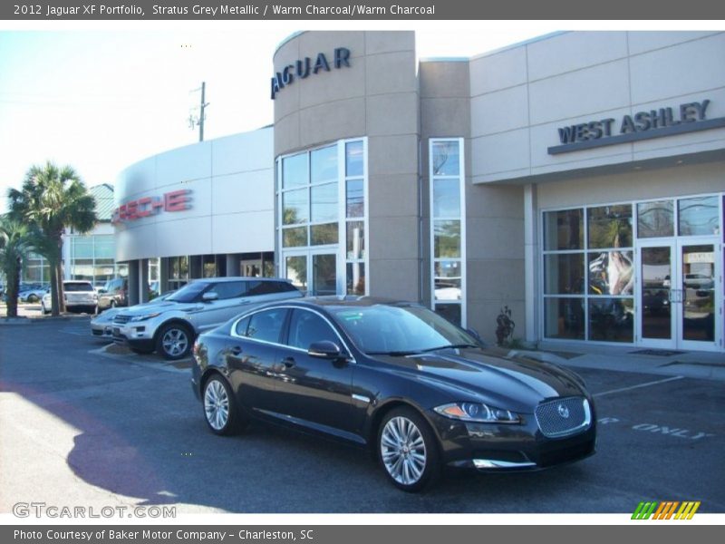 Stratus Grey Metallic / Warm Charcoal/Warm Charcoal 2012 Jaguar XF Portfolio