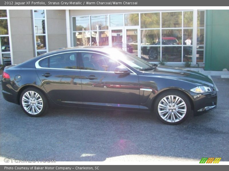 Stratus Grey Metallic / Warm Charcoal/Warm Charcoal 2012 Jaguar XF Portfolio