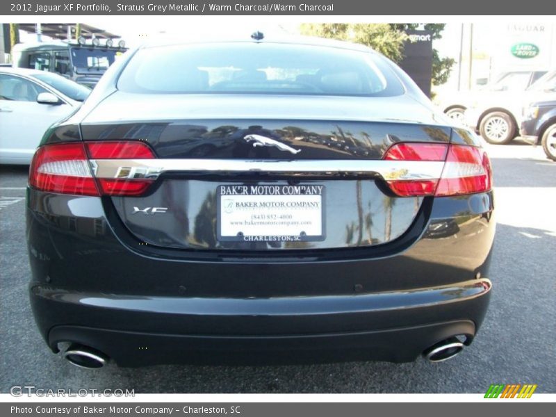 Stratus Grey Metallic / Warm Charcoal/Warm Charcoal 2012 Jaguar XF Portfolio