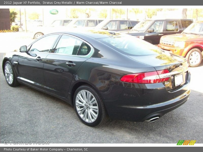 Stratus Grey Metallic / Warm Charcoal/Warm Charcoal 2012 Jaguar XF Portfolio