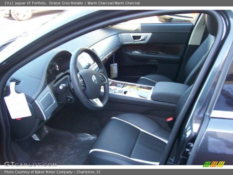Stratus Grey Metallic / Warm Charcoal/Warm Charcoal 2012 Jaguar XF Portfolio