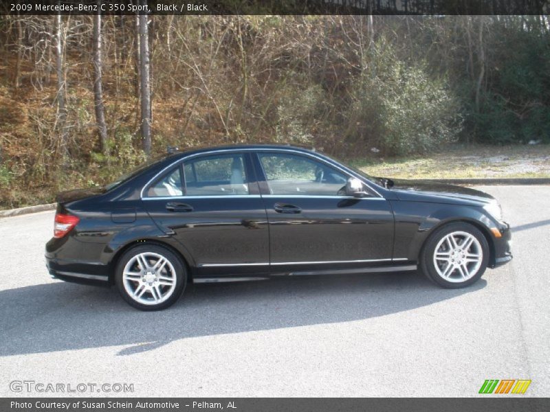 Black / Black 2009 Mercedes-Benz C 350 Sport