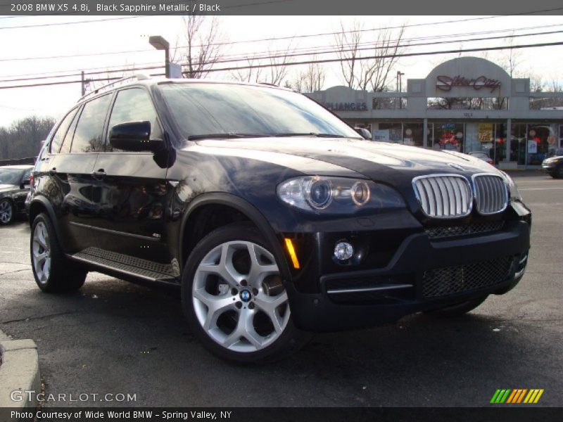 Black Sapphire Metallic / Black 2008 BMW X5 4.8i