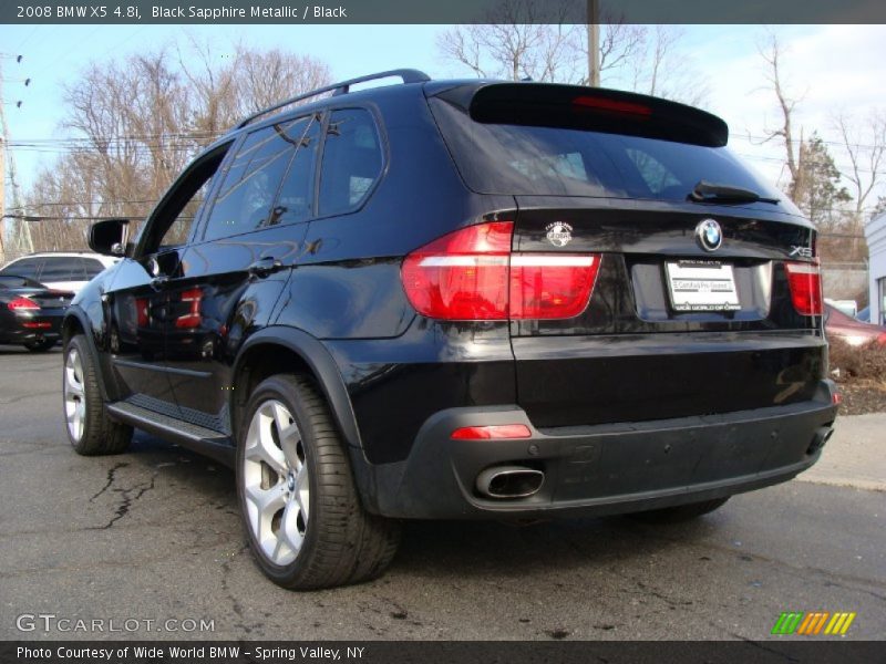 Black Sapphire Metallic / Black 2008 BMW X5 4.8i