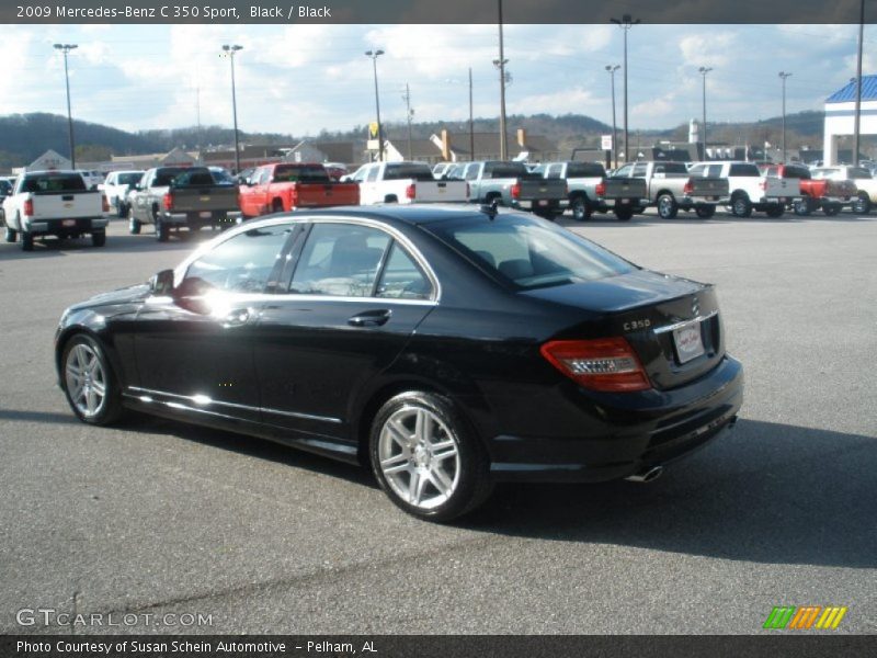 Black / Black 2009 Mercedes-Benz C 350 Sport
