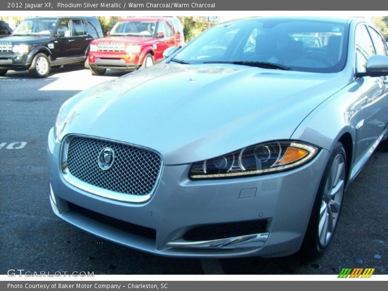 Rhodium Silver Metallic / Warm Charcoal/Warm Charcoal 2012 Jaguar XF