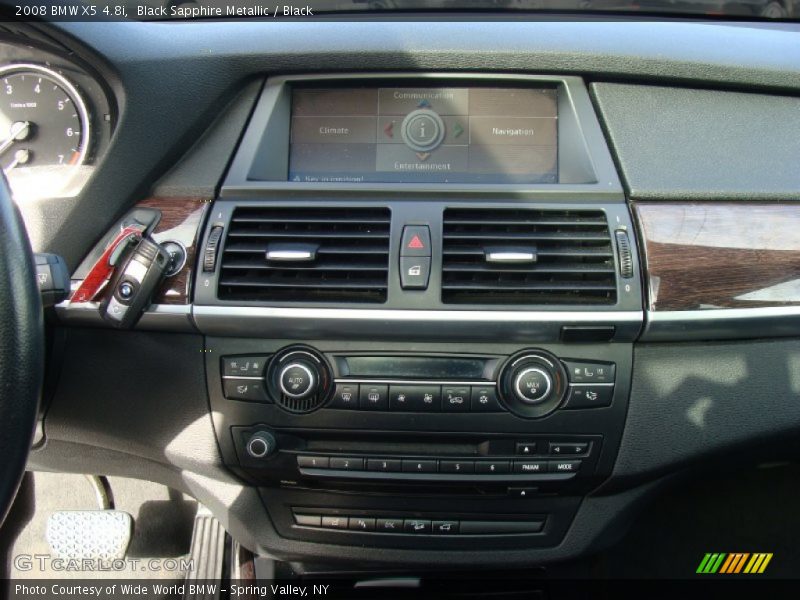 Black Sapphire Metallic / Black 2008 BMW X5 4.8i