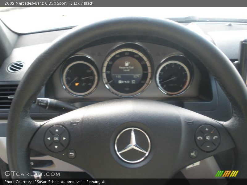 Black / Black 2009 Mercedes-Benz C 350 Sport