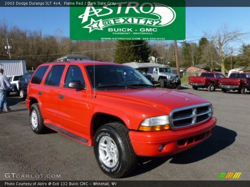 Flame Red / Dark Slate Gray 2003 Dodge Durango SLT 4x4