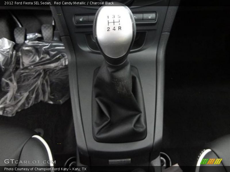 Red Candy Metallic / Charcoal Black 2012 Ford Fiesta SEL Sedan