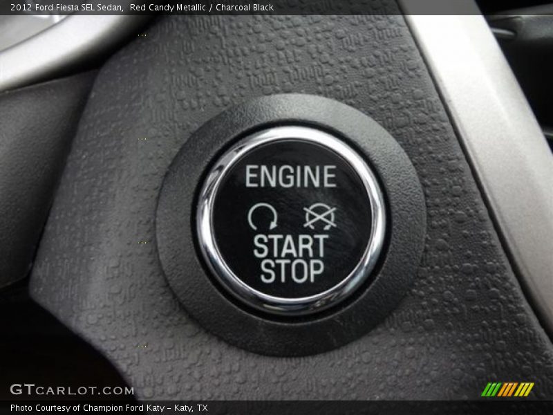 Red Candy Metallic / Charcoal Black 2012 Ford Fiesta SEL Sedan