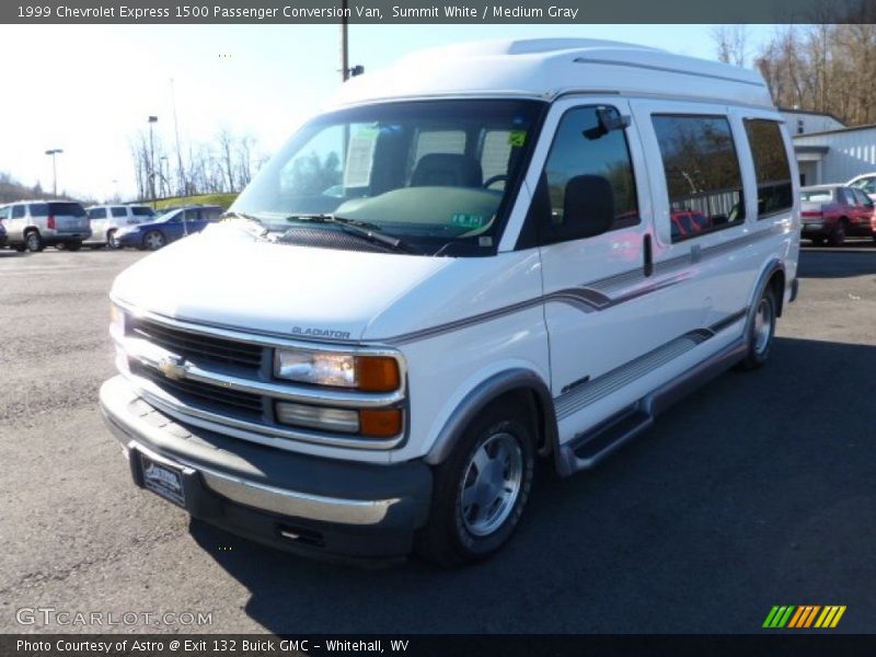 Summit White / Medium Gray 1999 Chevrolet Express 1500 Passenger Conversion Van