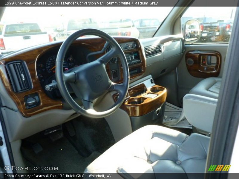Summit White / Medium Gray 1999 Chevrolet Express 1500 Passenger Conversion Van