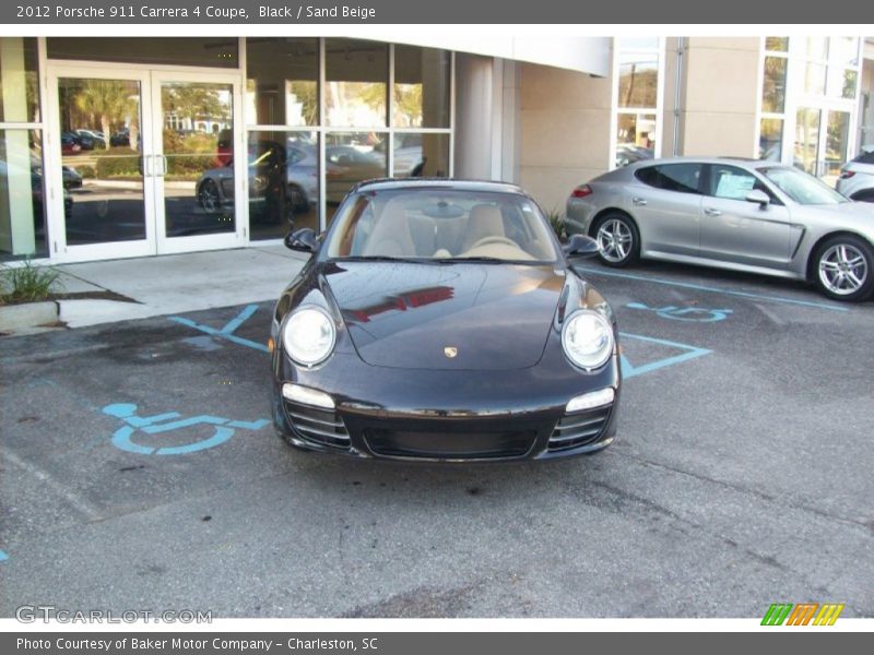 Black / Sand Beige 2012 Porsche 911 Carrera 4 Coupe