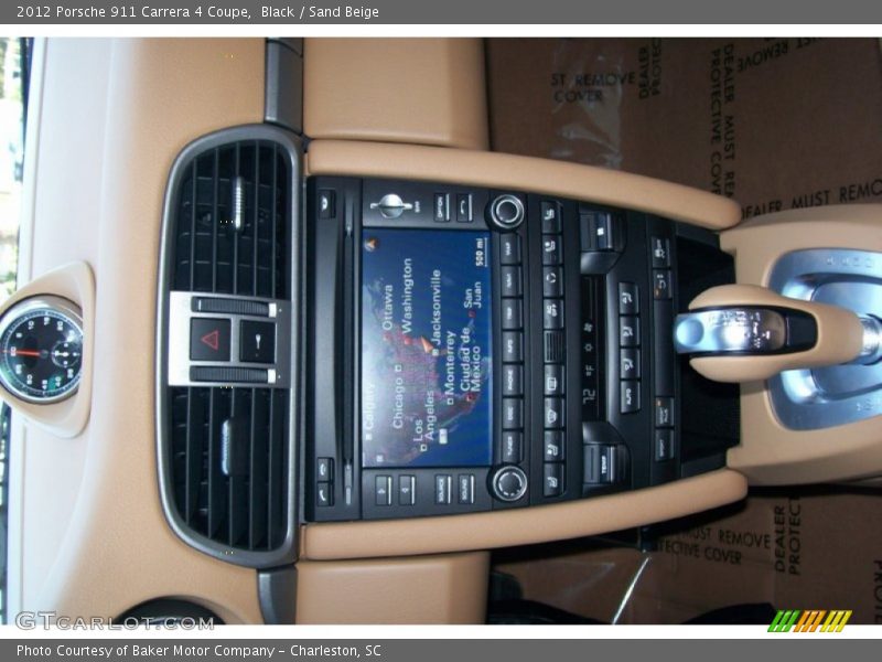 Black / Sand Beige 2012 Porsche 911 Carrera 4 Coupe