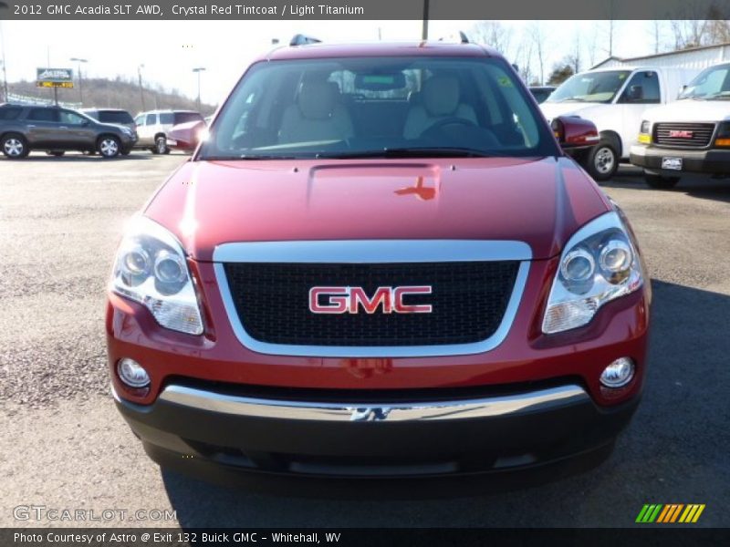Crystal Red Tintcoat / Light Titanium 2012 GMC Acadia SLT AWD