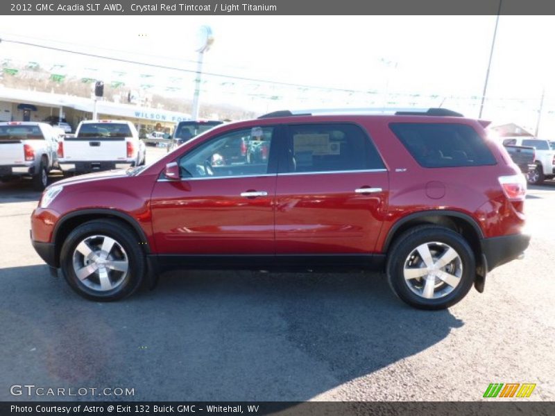 Crystal Red Tintcoat / Light Titanium 2012 GMC Acadia SLT AWD