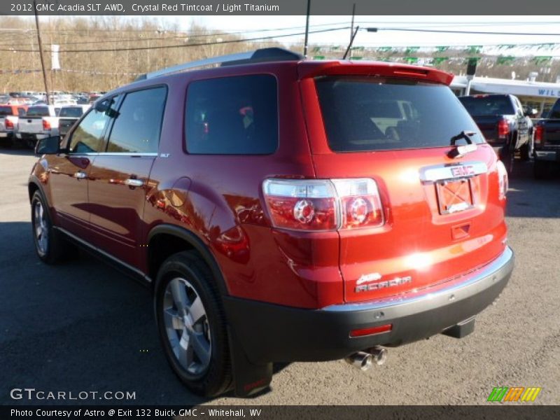 Crystal Red Tintcoat / Light Titanium 2012 GMC Acadia SLT AWD