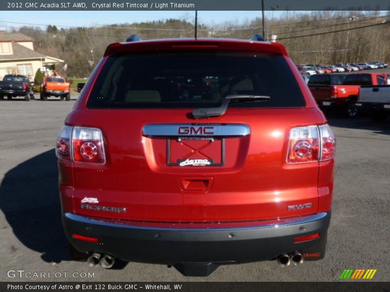 Crystal Red Tintcoat / Light Titanium 2012 GMC Acadia SLT AWD