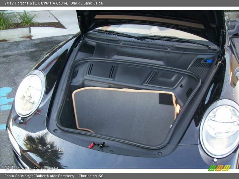 Black / Sand Beige 2012 Porsche 911 Carrera 4 Coupe