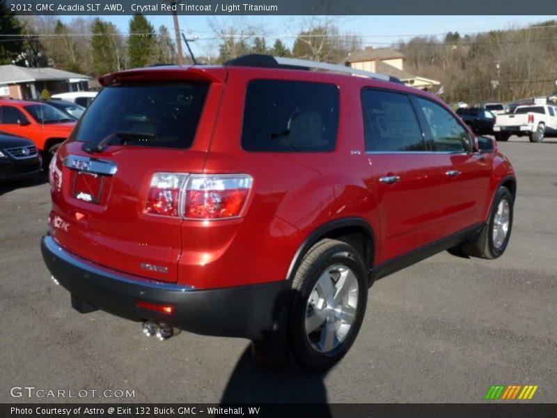 Crystal Red Tintcoat / Light Titanium 2012 GMC Acadia SLT AWD