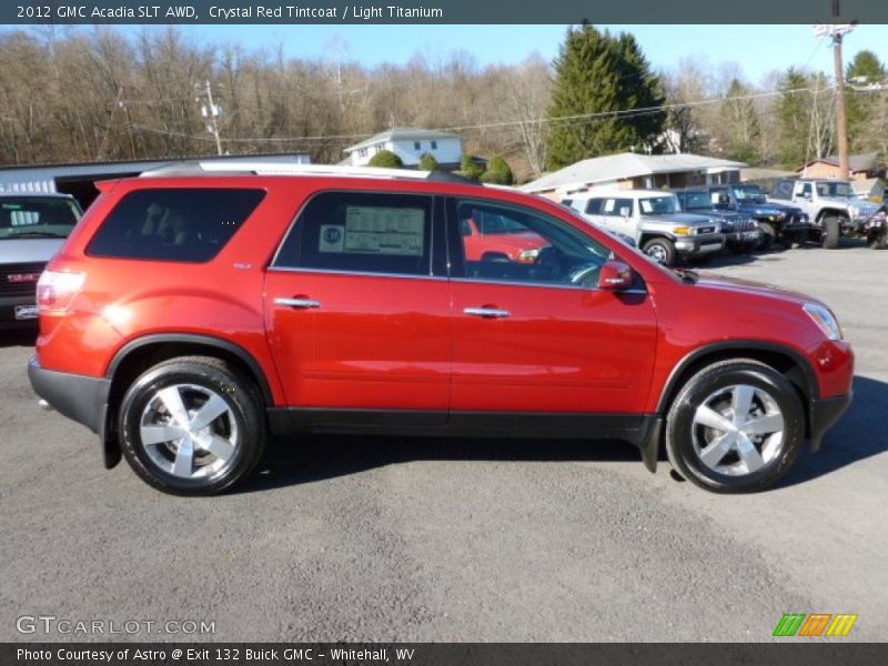 Crystal Red Tintcoat / Light Titanium 2012 GMC Acadia SLT AWD