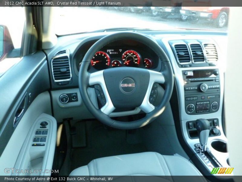 Crystal Red Tintcoat / Light Titanium 2012 GMC Acadia SLT AWD