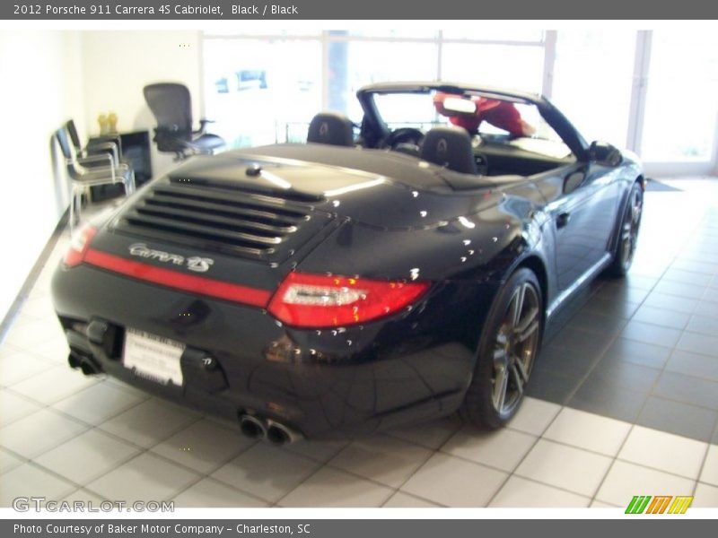 Black / Black 2012 Porsche 911 Carrera 4S Cabriolet