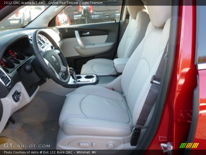 Crystal Red Tintcoat / Light Titanium 2012 GMC Acadia SLT AWD