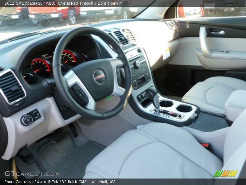 Crystal Red Tintcoat / Light Titanium 2012 GMC Acadia SLT AWD