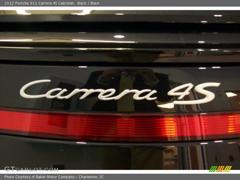 Black / Black 2012 Porsche 911 Carrera 4S Cabriolet