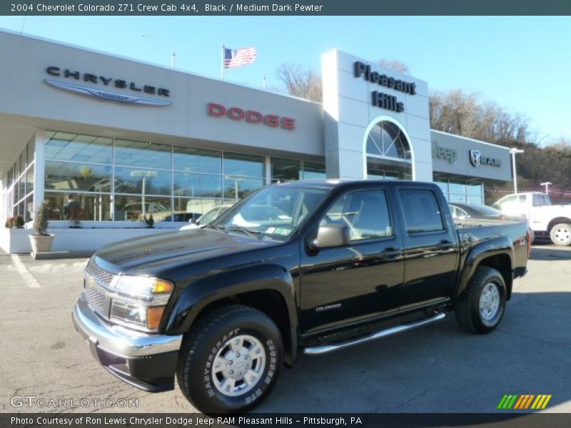 Black / Medium Dark Pewter 2004 Chevrolet Colorado Z71 Crew Cab 4x4