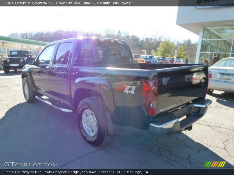 Black / Medium Dark Pewter 2004 Chevrolet Colorado Z71 Crew Cab 4x4