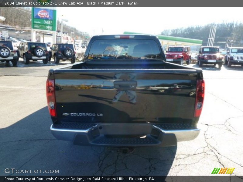 Black / Medium Dark Pewter 2004 Chevrolet Colorado Z71 Crew Cab 4x4