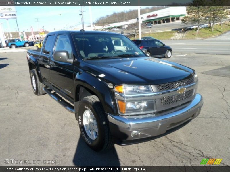 Black / Medium Dark Pewter 2004 Chevrolet Colorado Z71 Crew Cab 4x4