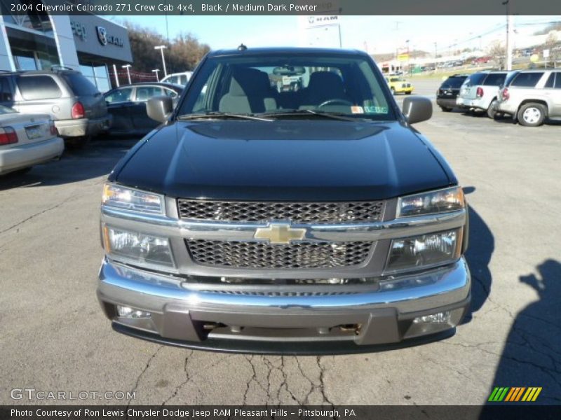 Black / Medium Dark Pewter 2004 Chevrolet Colorado Z71 Crew Cab 4x4
