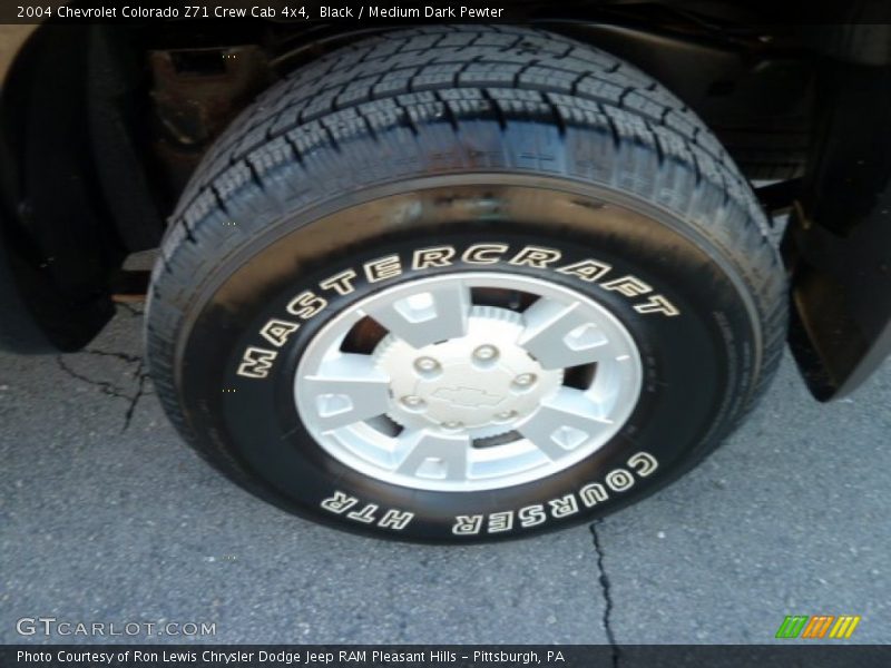 Black / Medium Dark Pewter 2004 Chevrolet Colorado Z71 Crew Cab 4x4