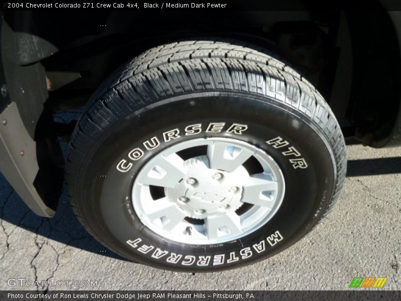 Black / Medium Dark Pewter 2004 Chevrolet Colorado Z71 Crew Cab 4x4