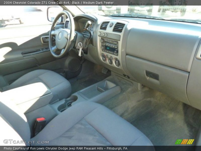 Black / Medium Dark Pewter 2004 Chevrolet Colorado Z71 Crew Cab 4x4