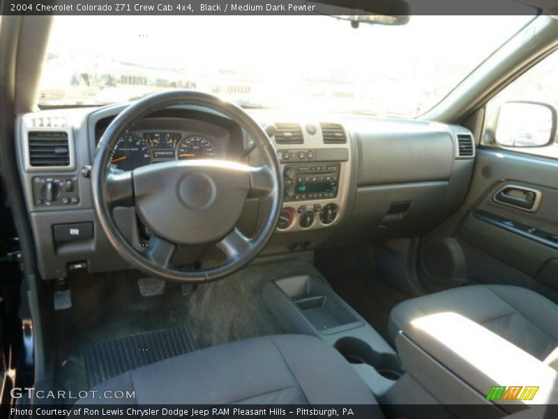 Black / Medium Dark Pewter 2004 Chevrolet Colorado Z71 Crew Cab 4x4